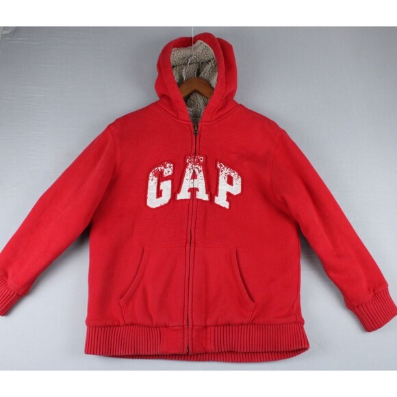 Gap Men's XL Red Long Sleeve Gap Logo Full Zip Hoodie Outdoor Division - Picture 1 of 16